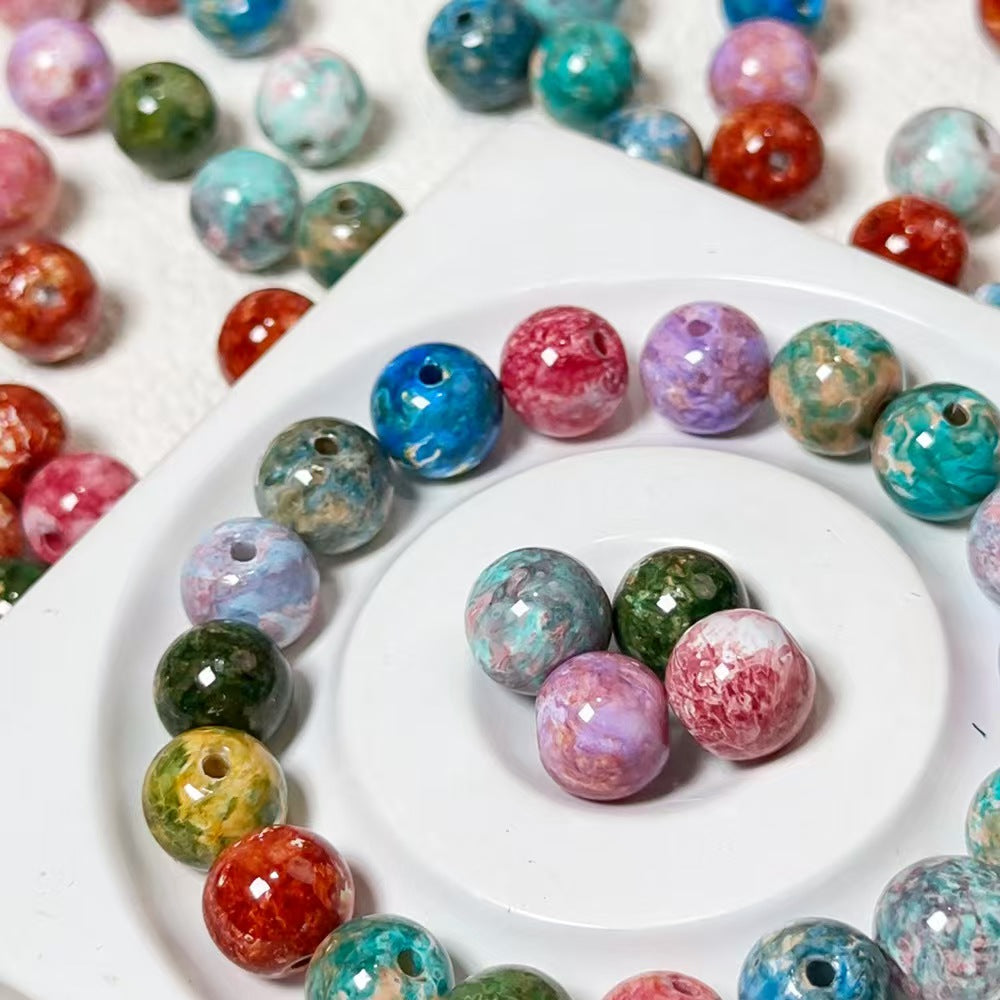 40-Color, Oil painting glass beads