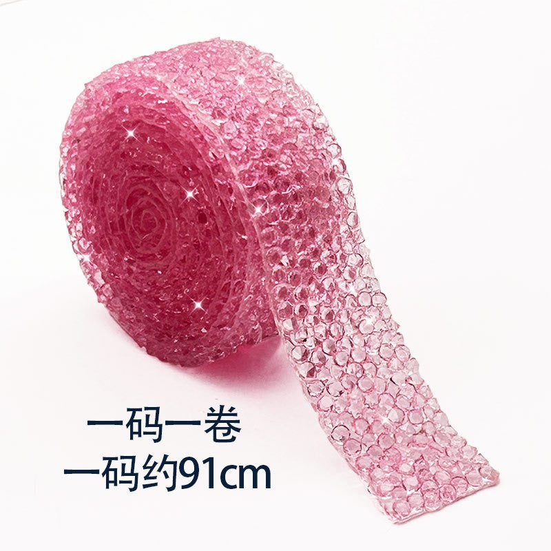 10-Color 4-Size 1 yard(91cm), Resin Diamonds, Diamond Ribbons, Diamond Strips DIY，Sugar diamonds