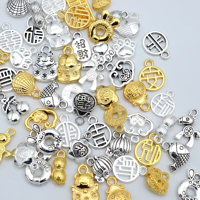 Golden and silver  color accessories