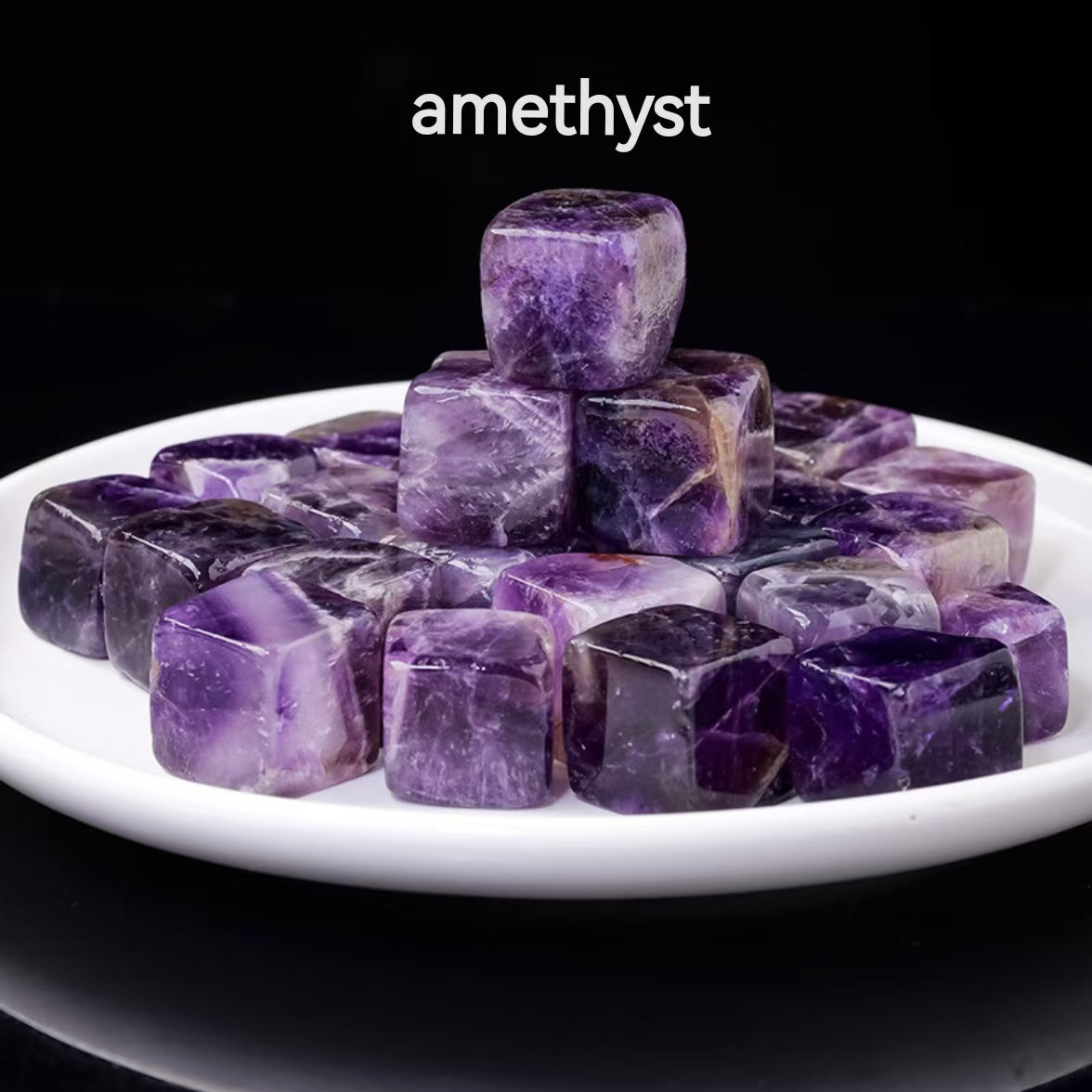 6-Types/Color , Natural Crystal Cube  Ice Wine Stone