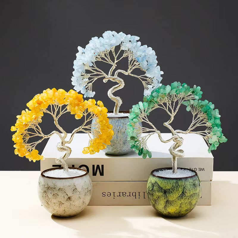 6-Tupe/Color, (Silver Tree Trunk)Wealth Tree, Energy Tree, Crystal Tree 33