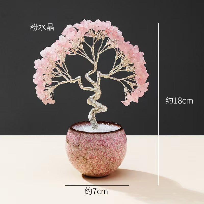 6-Tupe/Color, (Silver Tree Trunk)Wealth Tree, Energy Tree, Crystal Tree 33