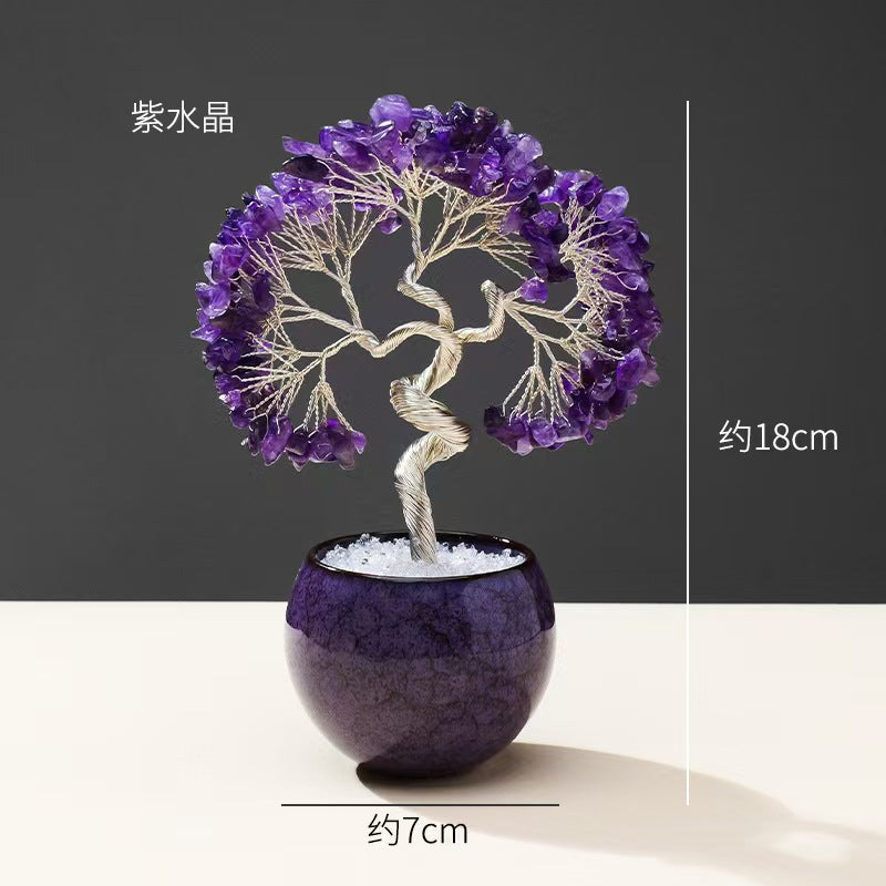 6-Tupe/Color, (Silver Tree Trunk)Wealth Tree, Energy Tree, Crystal Tree 33