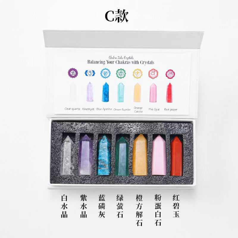 8-Types,Natural crystal raw stone specimen