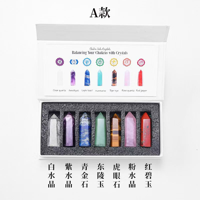 8-Types,Natural crystal raw stone specimen