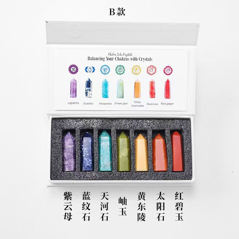 8-Types,Natural crystal raw stone specimen