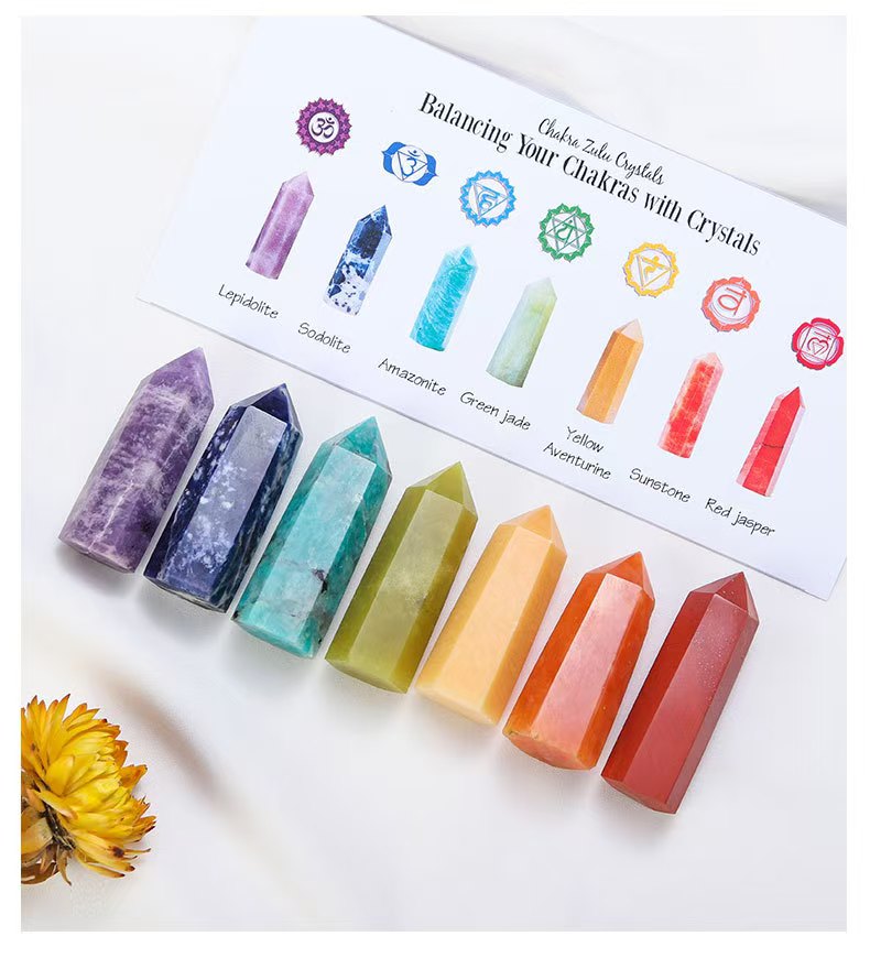 8-Types,Natural crystal raw stone specimen