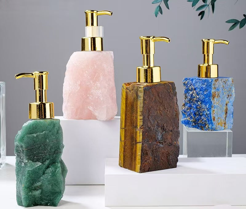 8-Types/Color ,Natural Crystal Raw Stone Bottle