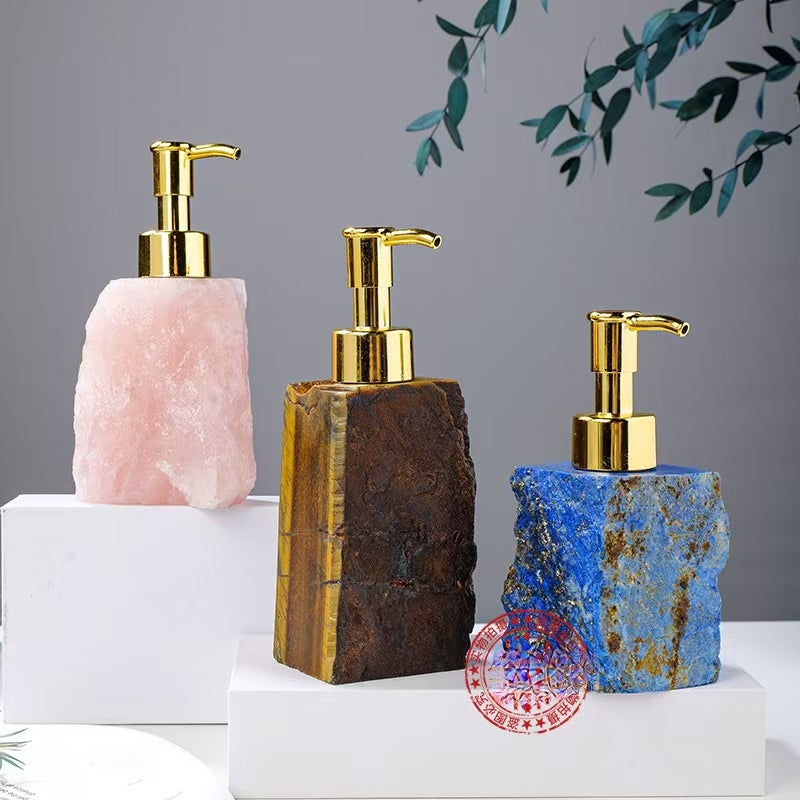 8-Types/Color ,Natural Crystal Raw Stone Bottle