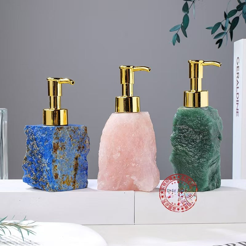 8-Types/Color ,Natural Crystal Raw Stone Bottle