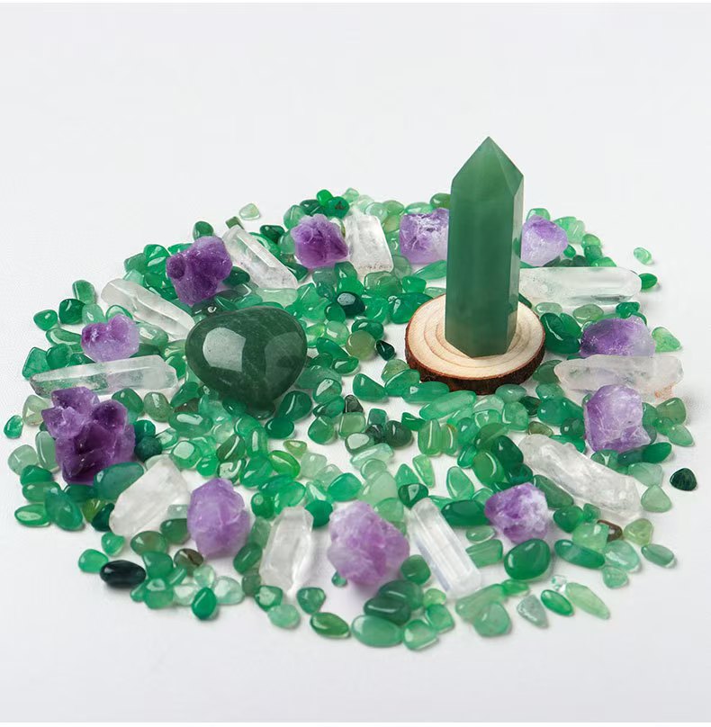 12 Types/Color ,Natural Amethyst Raw Stone Box