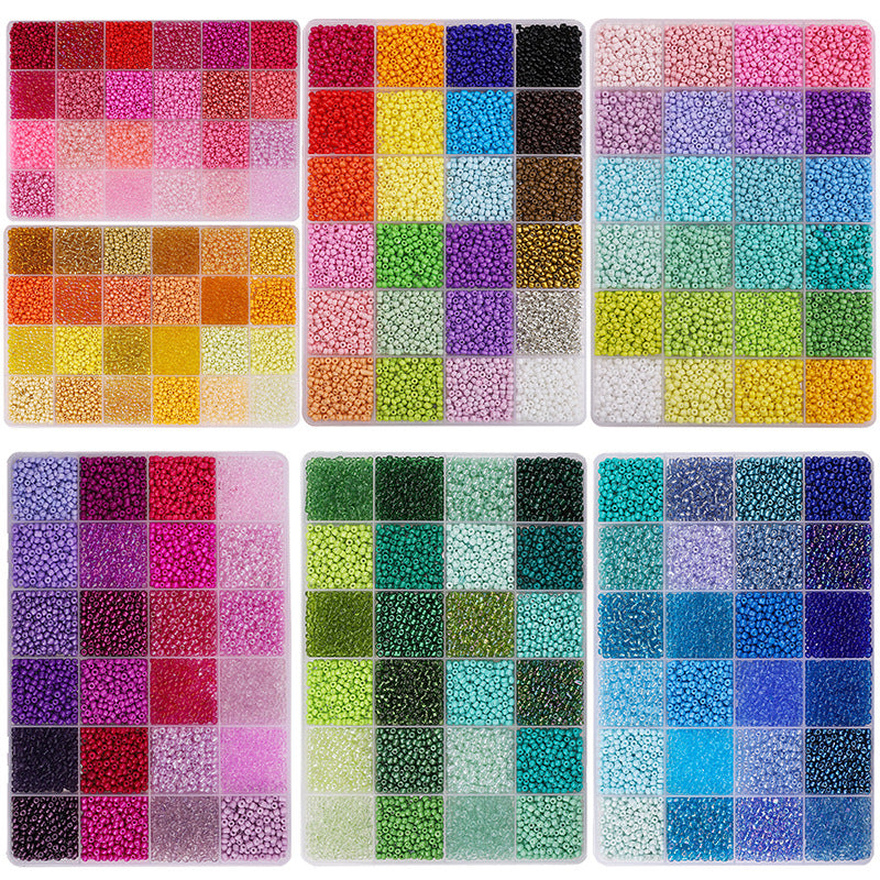 8*24 -Color 3mm Glass Seed Beads set