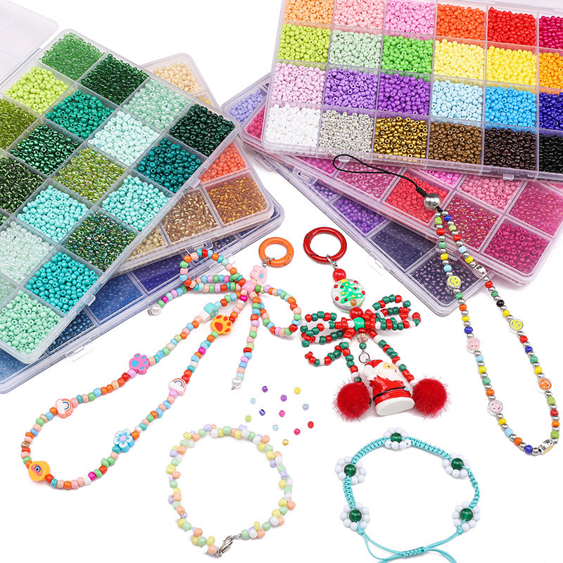 8*24 -Color 3mm Glass Seed Beads set