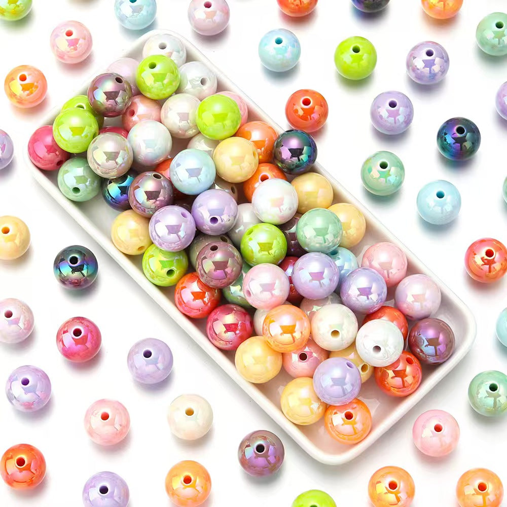 16mm Acrylic Beads, Multiple types and colors of mixed beads