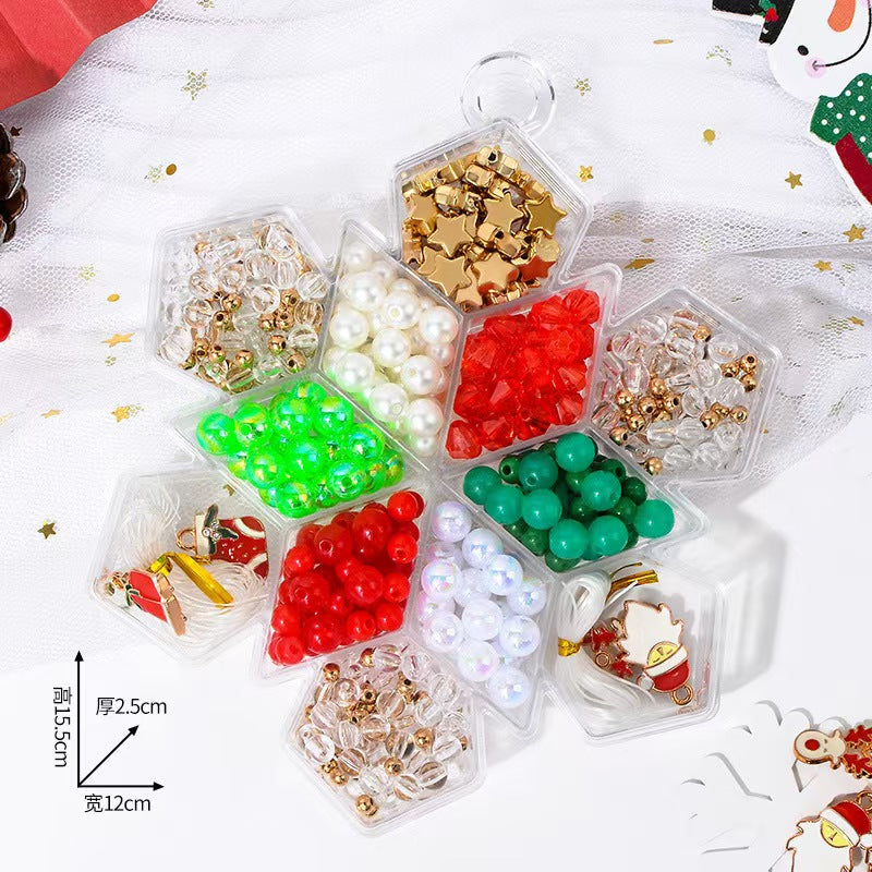 6-Types,Children's Christmas style  bead,DIY material set
