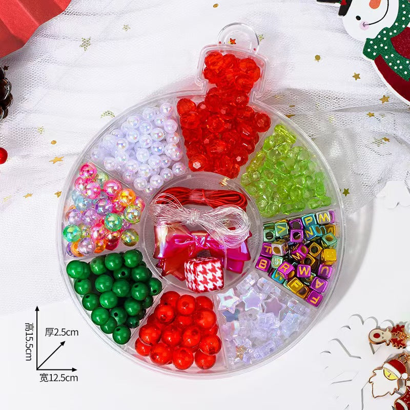 6-Types,Children's Christmas style  bead,DIY material set