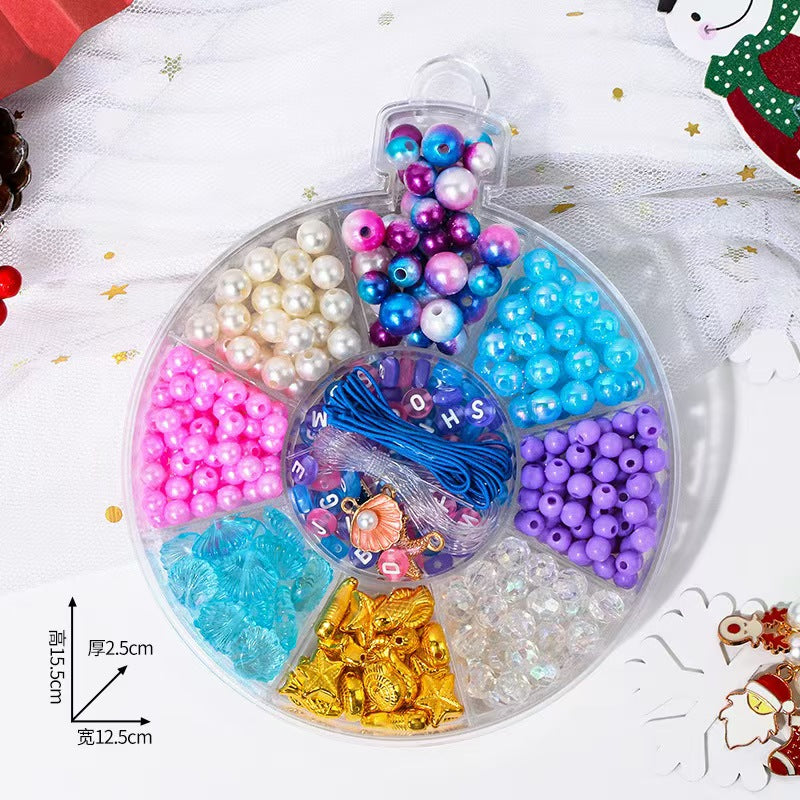 6-Types,Children's Christmas style  bead,DIY material set