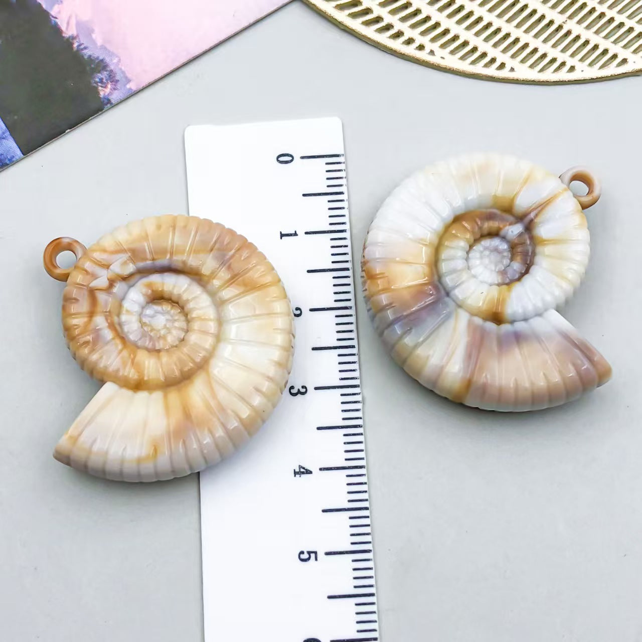 22Types,Acrylic imitation shell ,conch, starfish, pendant set