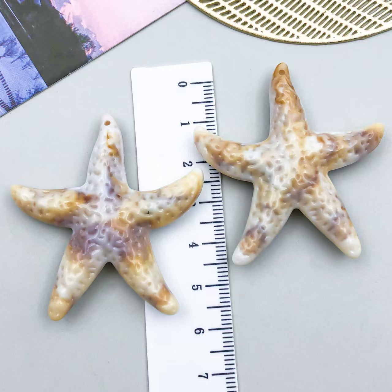 22Types,Acrylic imitation shell ,conch, starfish, pendant set