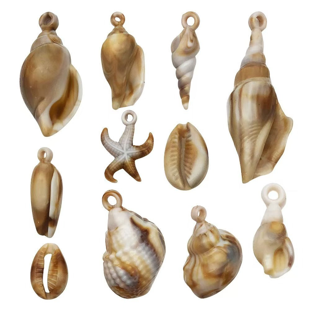 22Types,Acrylic imitation shell ,conch, starfish, pendant set
