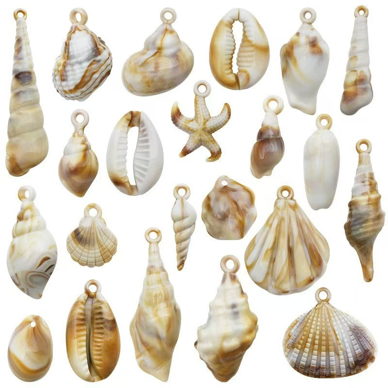 22Types,Acrylic imitation shell ,conch, starfish, pendant set