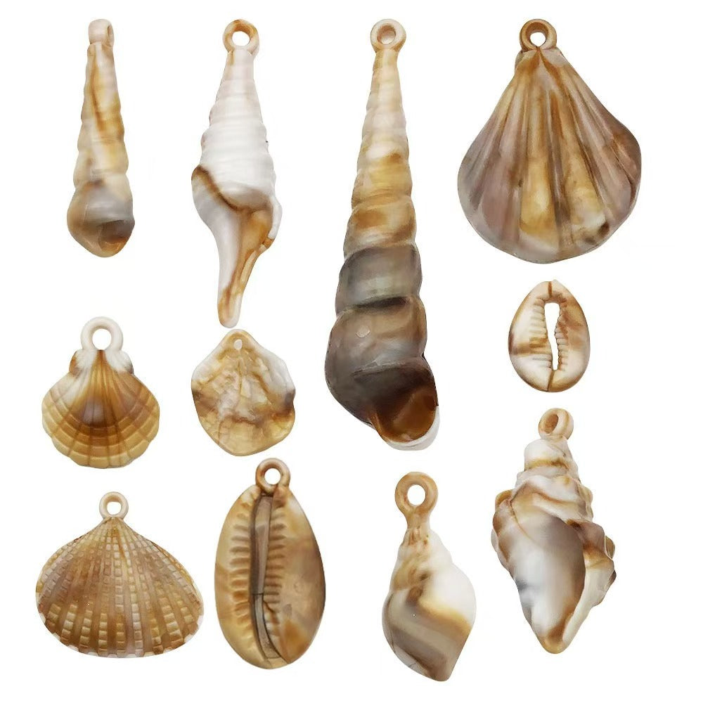 22Types,Acrylic imitation shell ,conch, starfish, pendant set