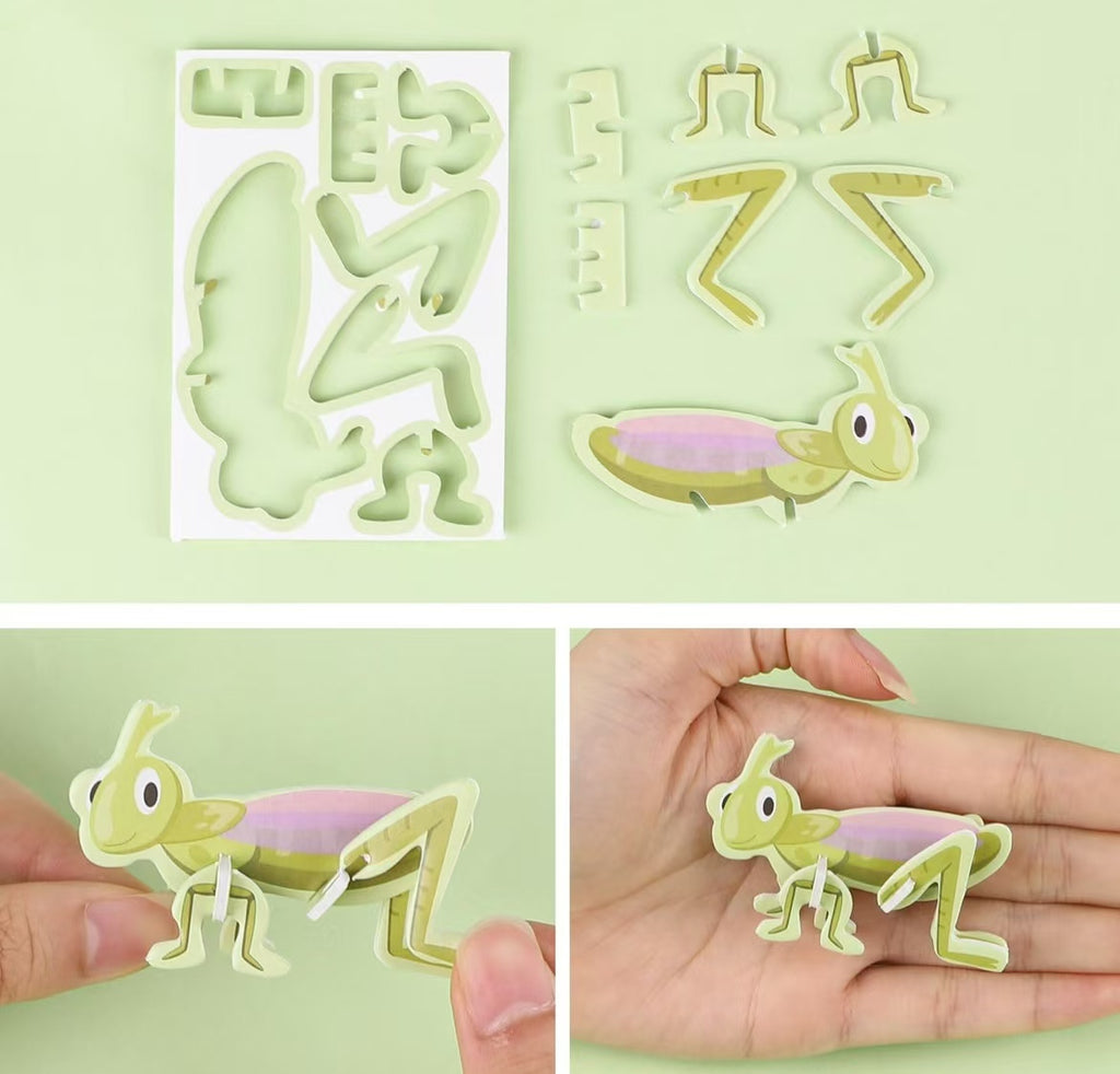 125pcs ,6 Types ,3D Cartoon Puzzle  Educational