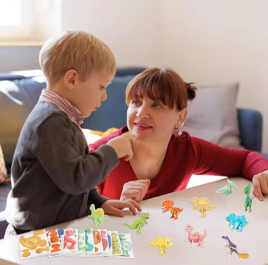 125pcs ,6 Types ,3D Cartoon Puzzle  Educational