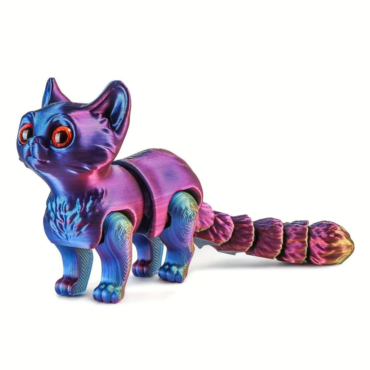 3D printed cat , Super cute little cat toy (Random Color)