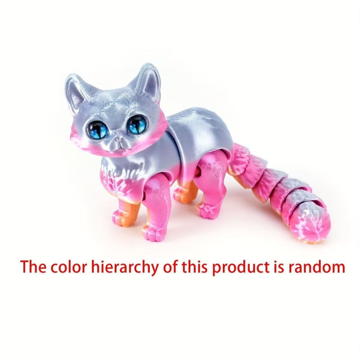 3D printed cat , Super cute little cat toy (Random Color)