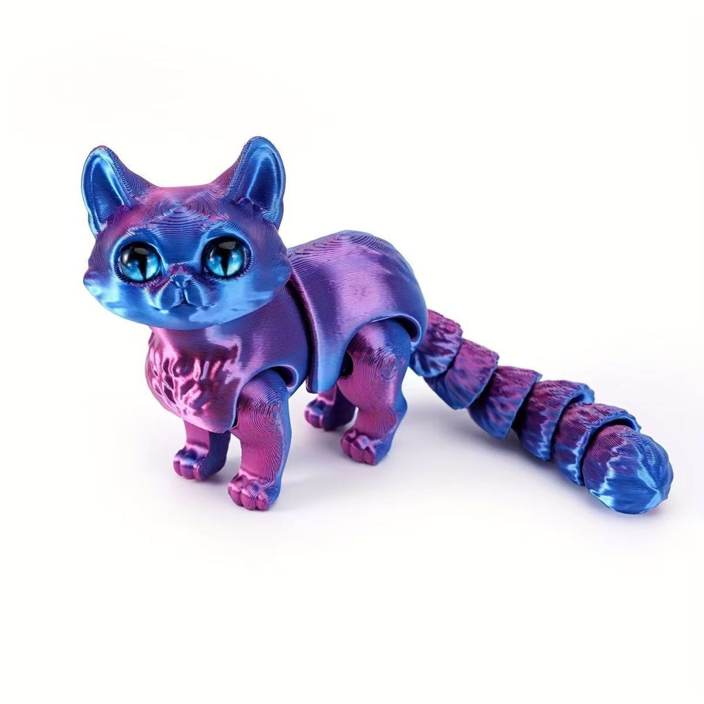 3D printed cat , Super cute little cat toy (Random Color)