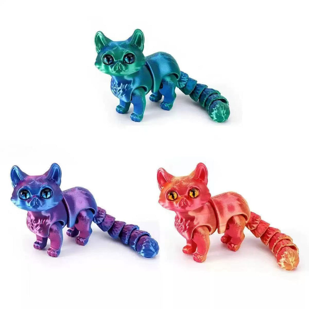 3D printed cat , Super cute little cat toy (Random Color)