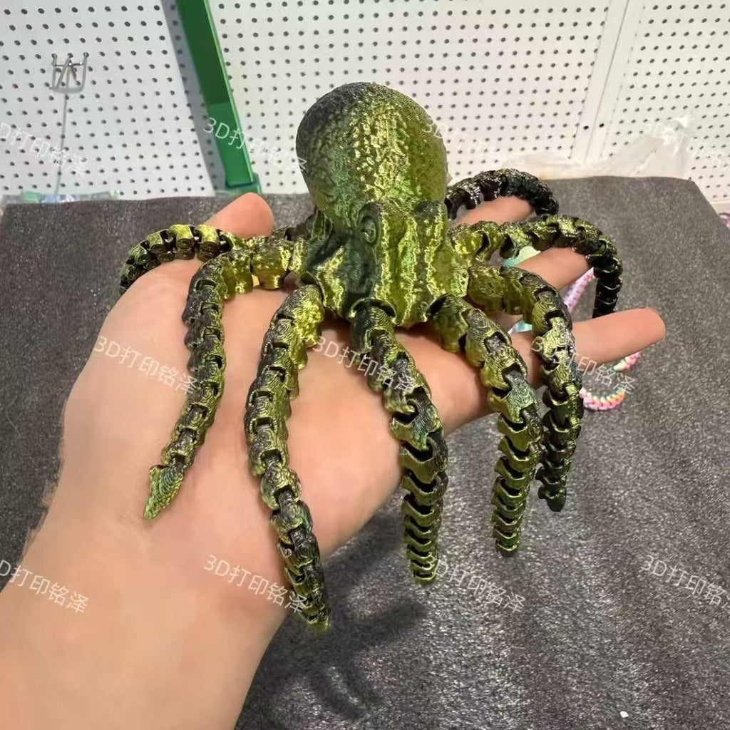 10- Color,3D printed octopus 22 cm