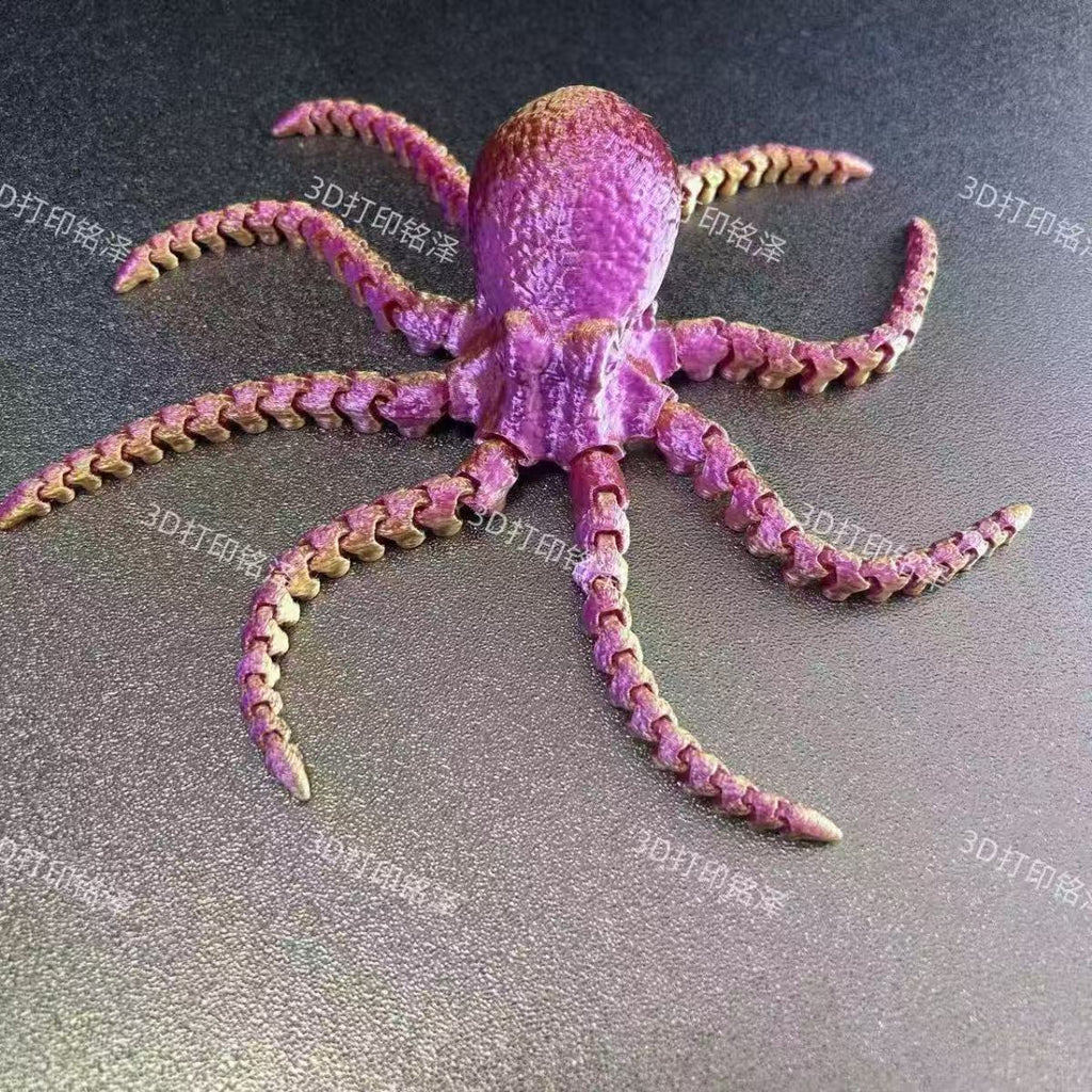 10- Color,3D printed octopus 22 cm