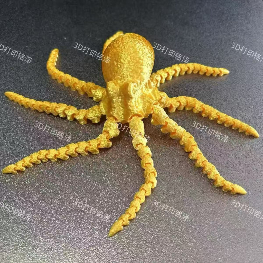 10- Color,3D printed octopus 22 cm