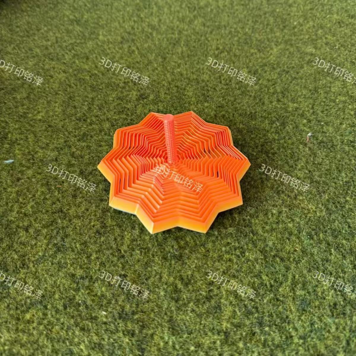 5-Color ,3D printing, polygons, carrot towers Medium Size11.5cm