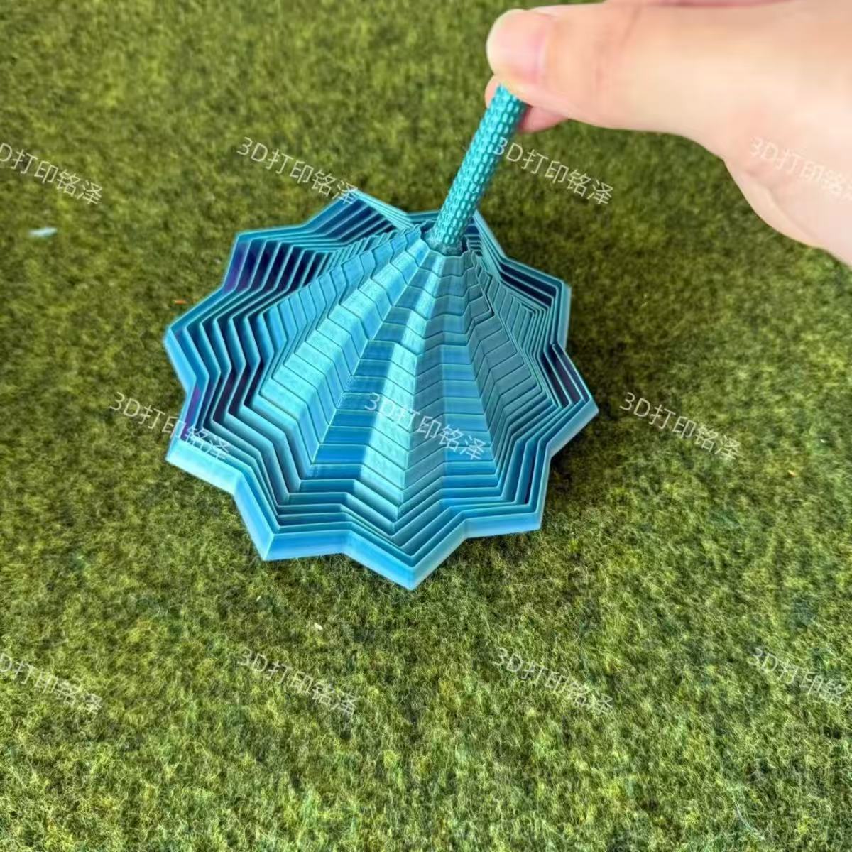 5-Color ,3D printing, polygons, carrot towers Medium Size11.5cm