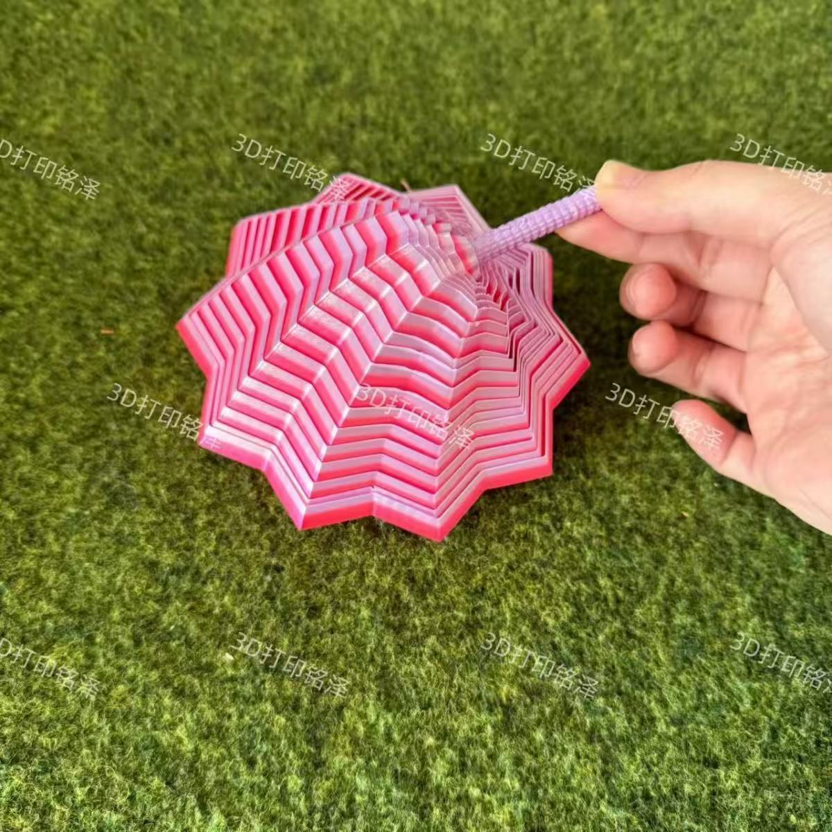 5-Color ,3D printing, polygons, carrot towers Medium Size11.5cm