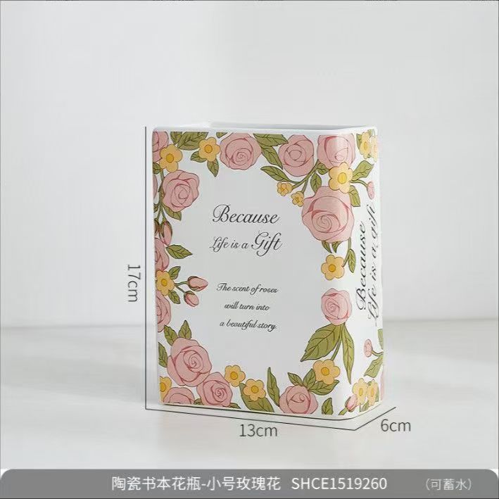 3 Types ,Ceramic BOOK vase, Storage jar