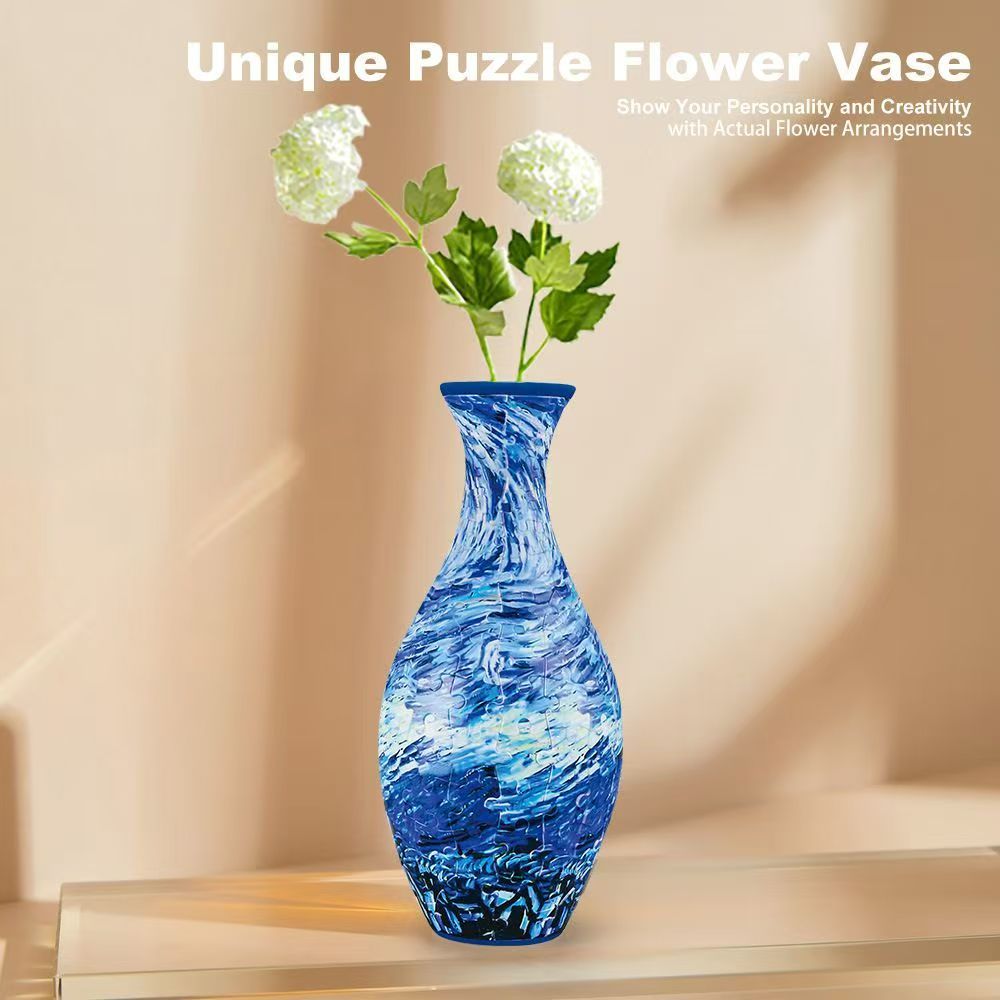 10 Types,3D puzzle, DIY 3D vase (Acrylic)