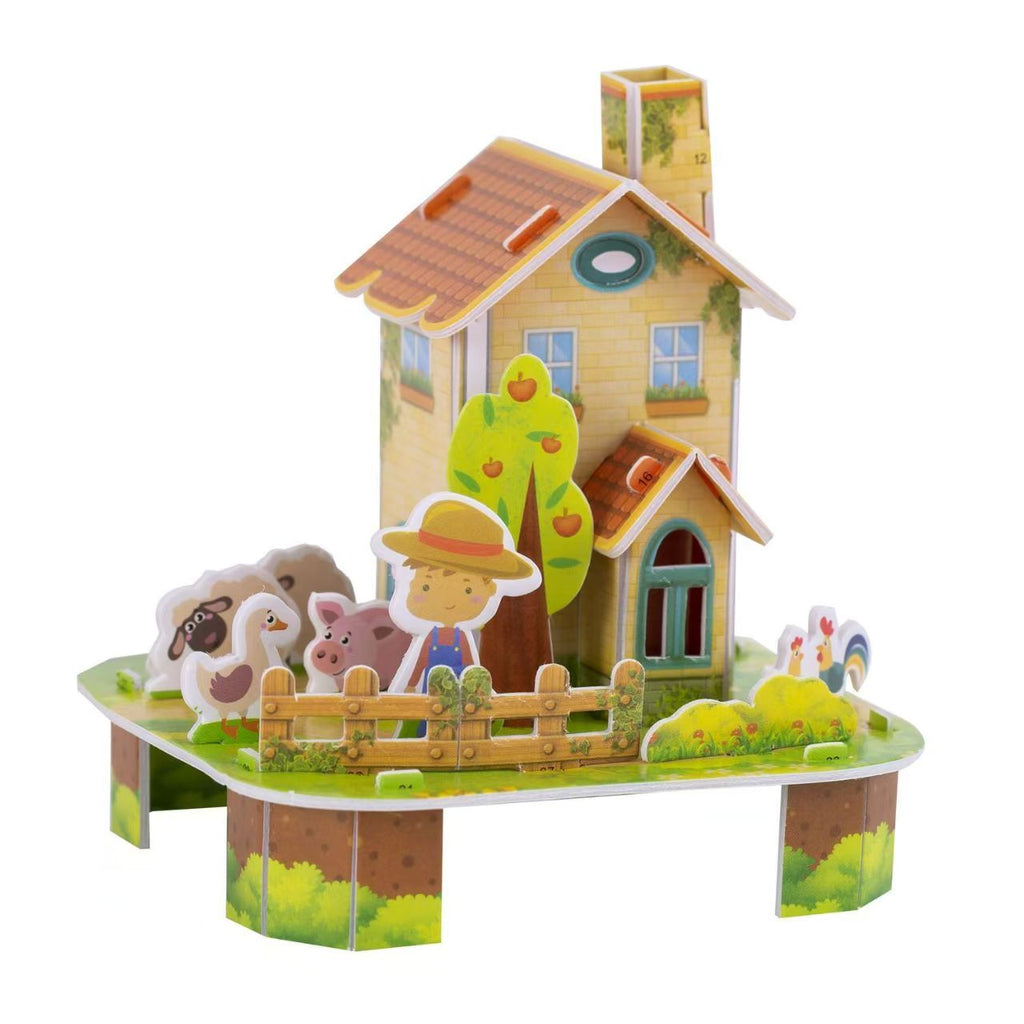 6 Types ,Cartoon puzzle, 3D DIY