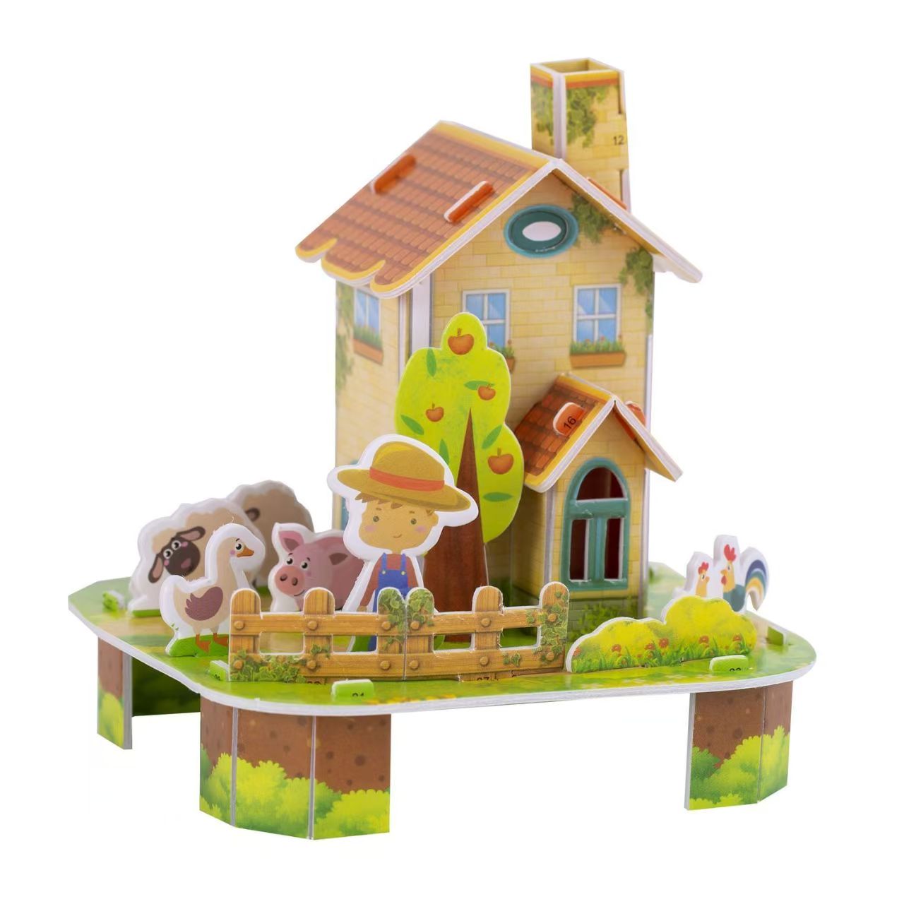 6 Types ,Cartoon puzzle, 3D DIY