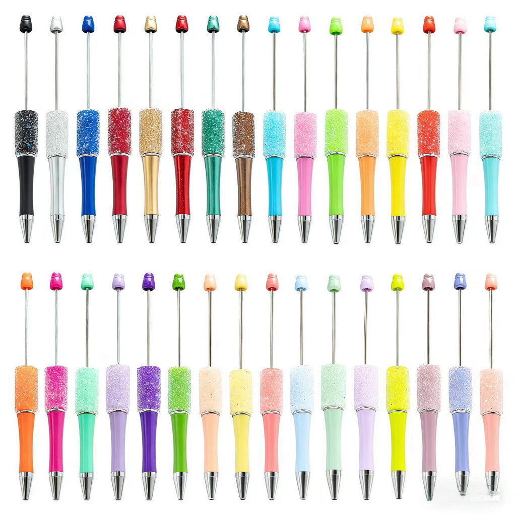 34-color Sugar beaded pen,  DIY pen, beaded pen