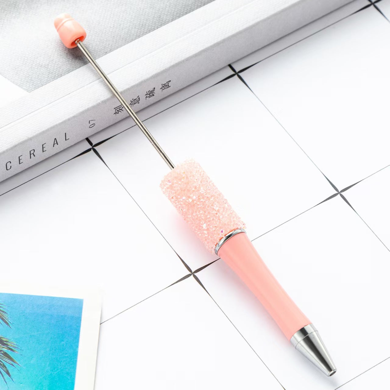 34-color Sugar beaded pen,  DIY pen, beaded pen