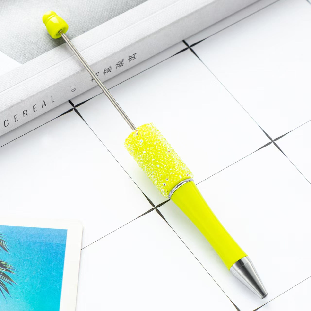 34-color Sugar beaded pen,  DIY pen, beaded pen