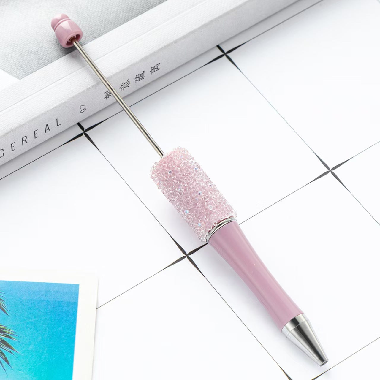 34-color Sugar beaded pen,  DIY pen, beaded pen