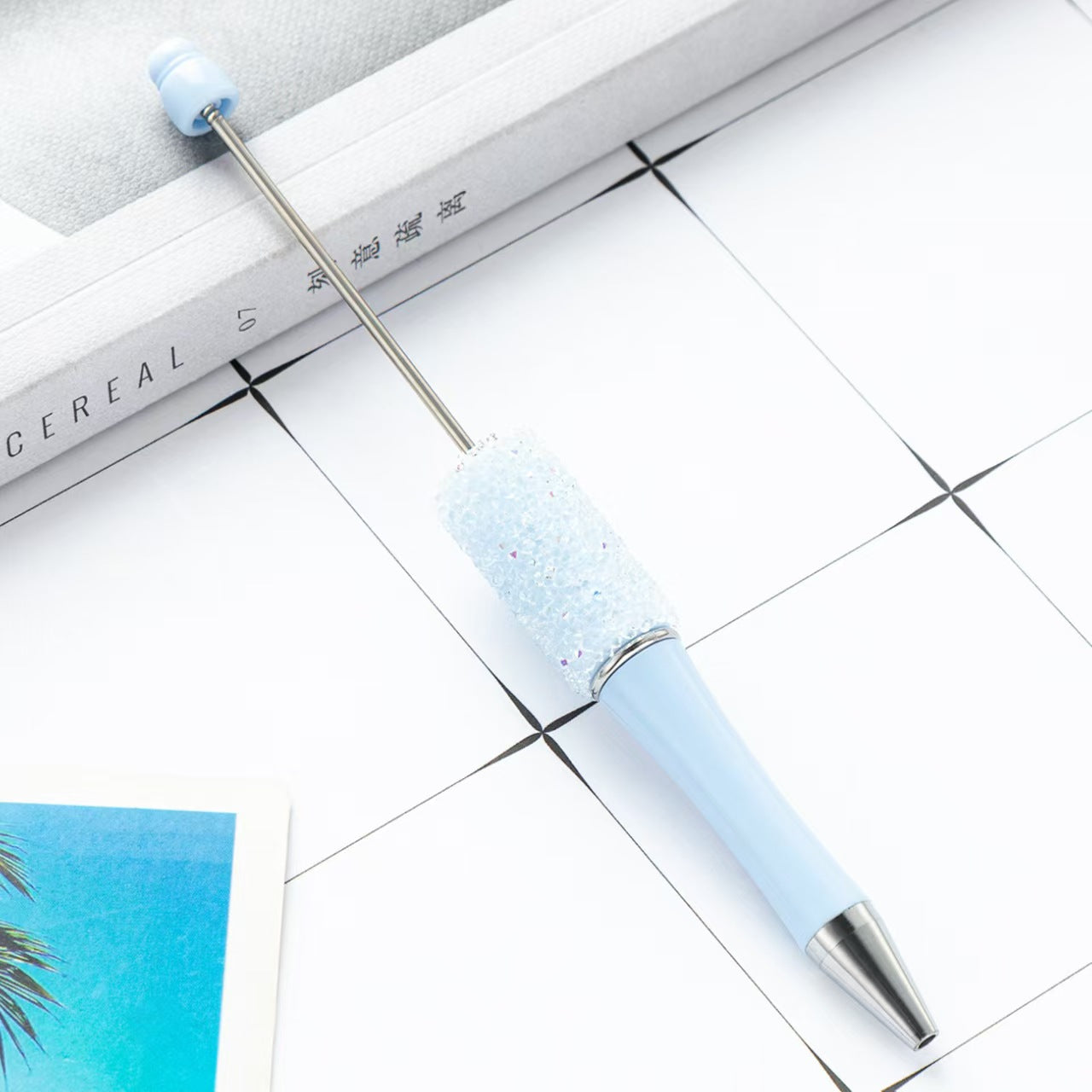 34-color Sugar beaded pen,  DIY pen, beaded pen