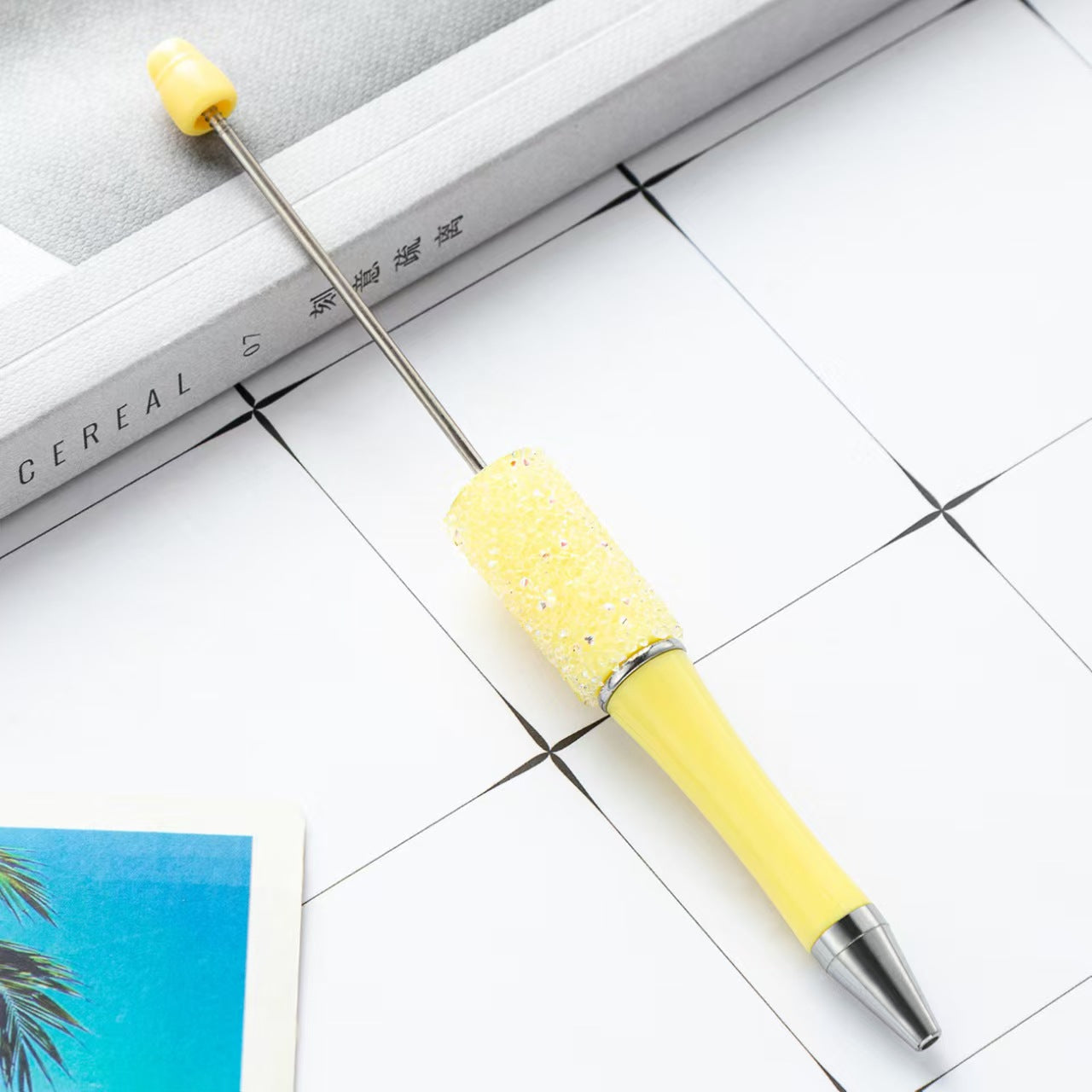 34-color Sugar beaded pen,  DIY pen, beaded pen