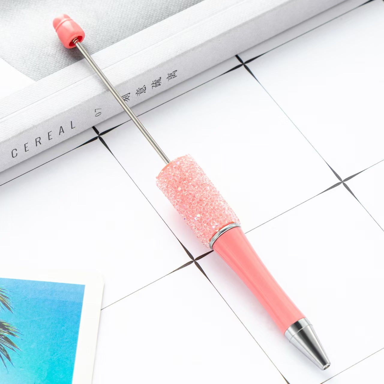 34-color Sugar beaded pen,  DIY pen, beaded pen