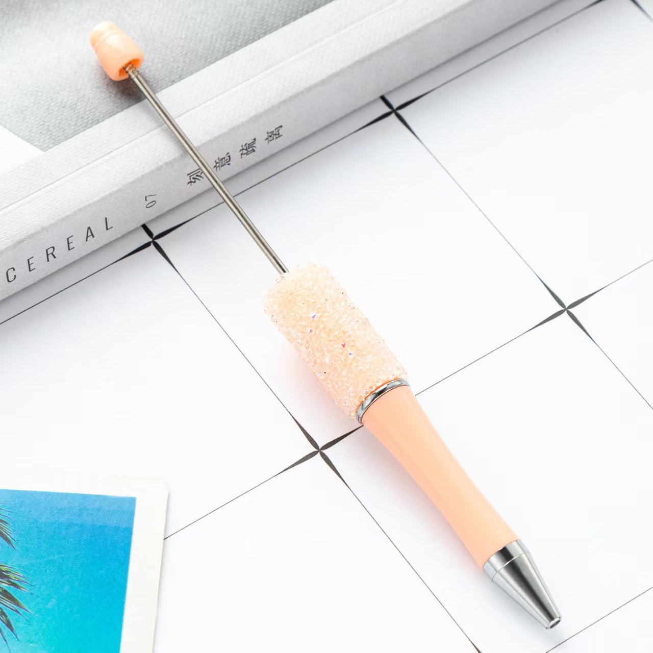 34-color Sugar beaded pen,  DIY pen, beaded pen